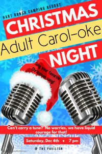 Copy Of Christmas Karaoke Poster Made With Postermywall My Calendar