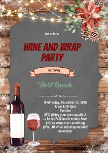 Copy Of Christmas Wine And Wrap Theme Party Made With Postermywall My Calendar