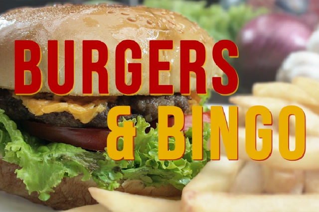 Burgers Bingo Banner Burgers &Amp; Bingo