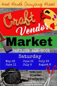 Craft And Vendor Market Activities Calendar