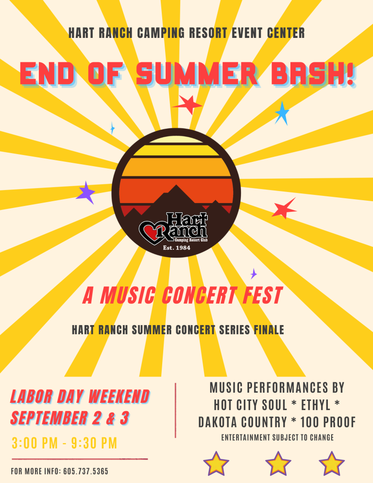 End of summer bash hart ranch resort