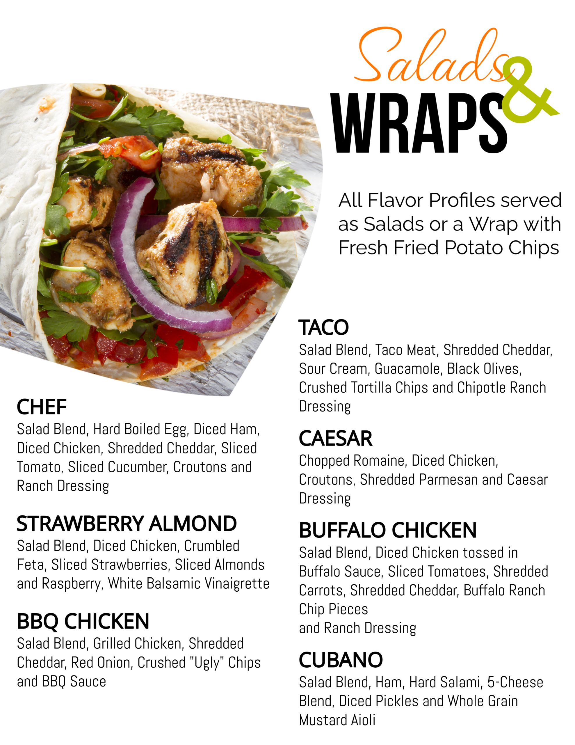 Saladswraps No Price